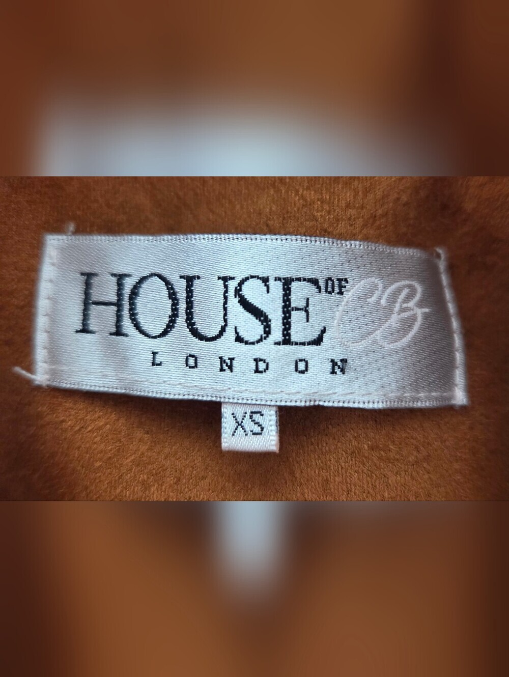 HOUSE OF CB LONDON FAUX SUEDE BELTED TRENCH COAT. - Picture 5 of 6